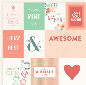 My Mind's Eye On trend Awesome 12x12 Paper Sheet